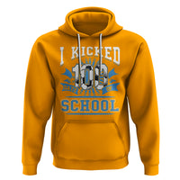 I Kicked 100 Days Of School Soccer Player Hoodie - Wonder Print Shop