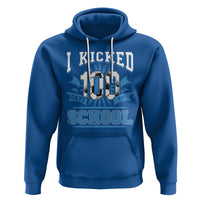 I Kicked 100 Days Of School Soccer Player Hoodie - Wonder Print Shop