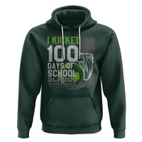 I Kicked 100 Days Of School Soccer Player Hoodie - Wonder Print Shop