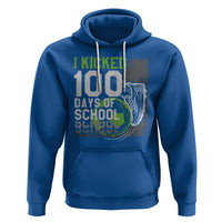 I Kicked 100 Days Of School Soccer Player Hoodie - Wonder Print Shop