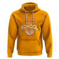 100th Day Of School Cool Baseball Player Hoodie - Wonder Print Shop