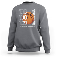 100th Day Of School Basketball Player Sweatshirt - Wonder Print Shop