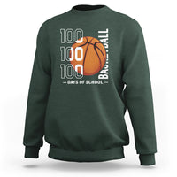 100th Day Of School Basketball Player Sweatshirt - Wonder Print Shop