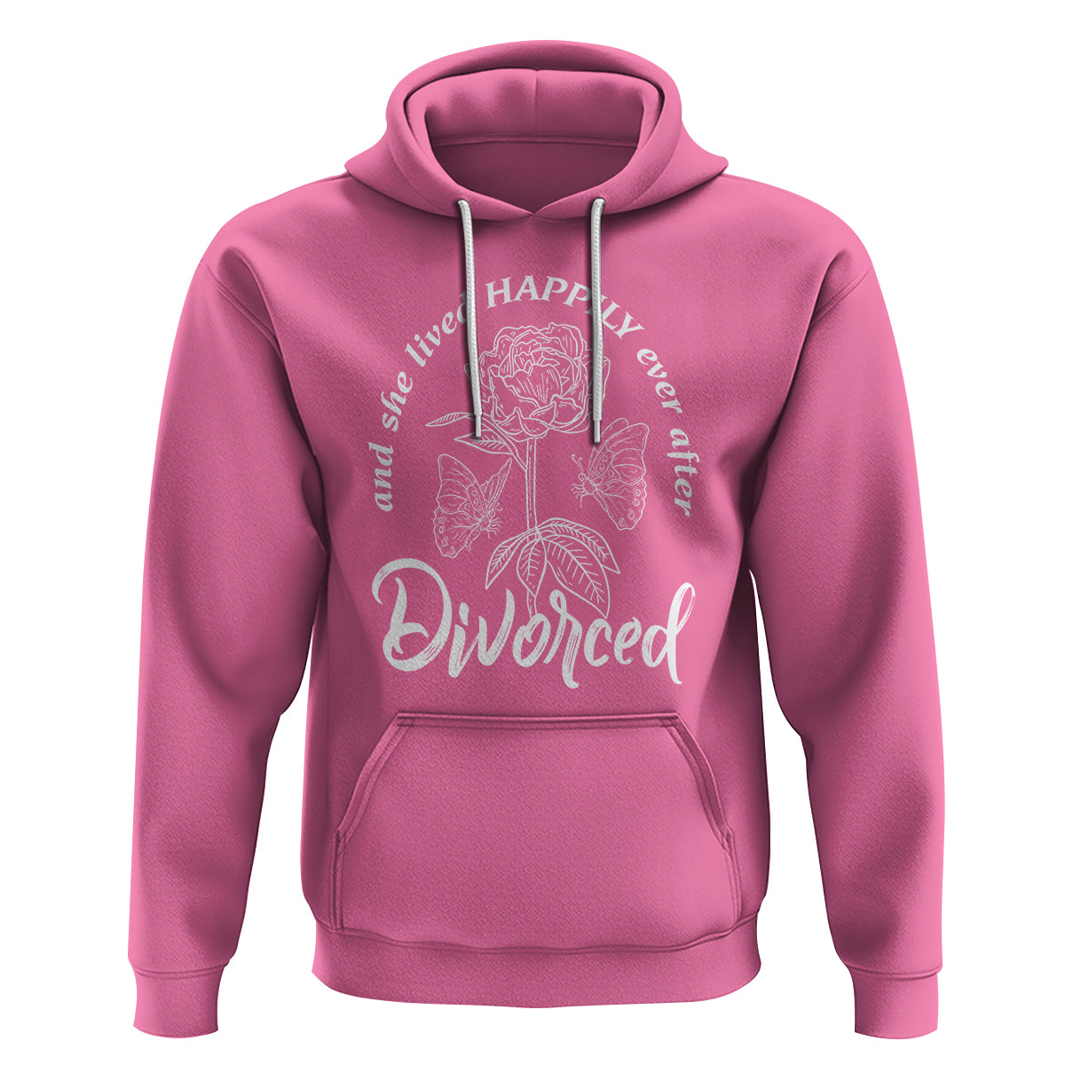 She Lived Happy Ever After Divorce Hoodie - Wonder Print Shop