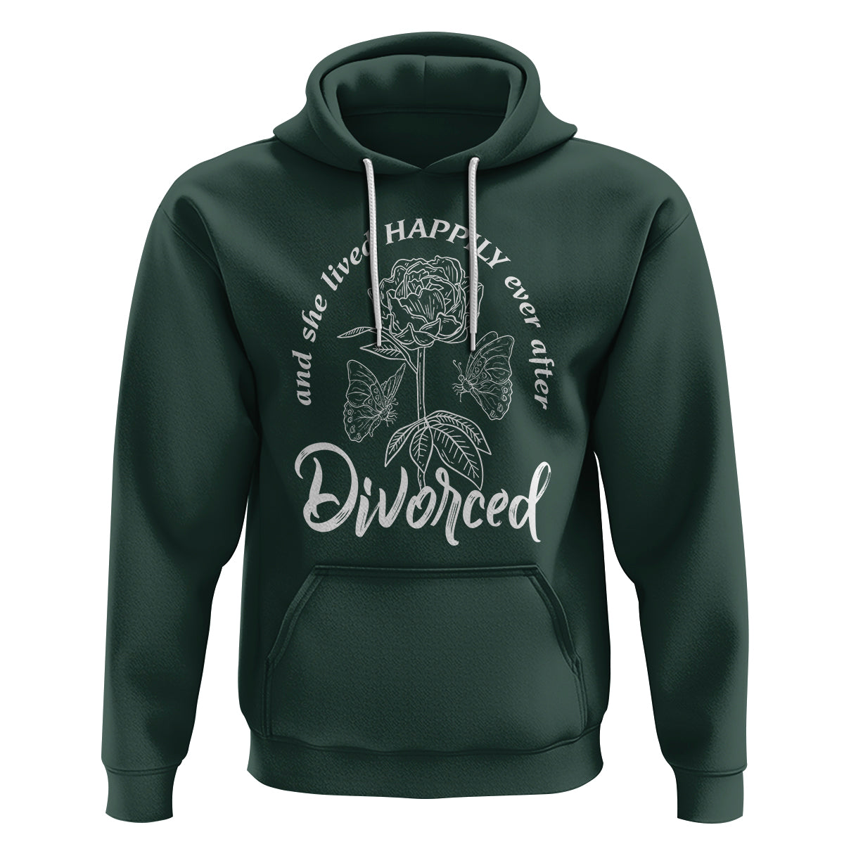 She Lived Happy Ever After Divorce Hoodie - Wonder Print Shop