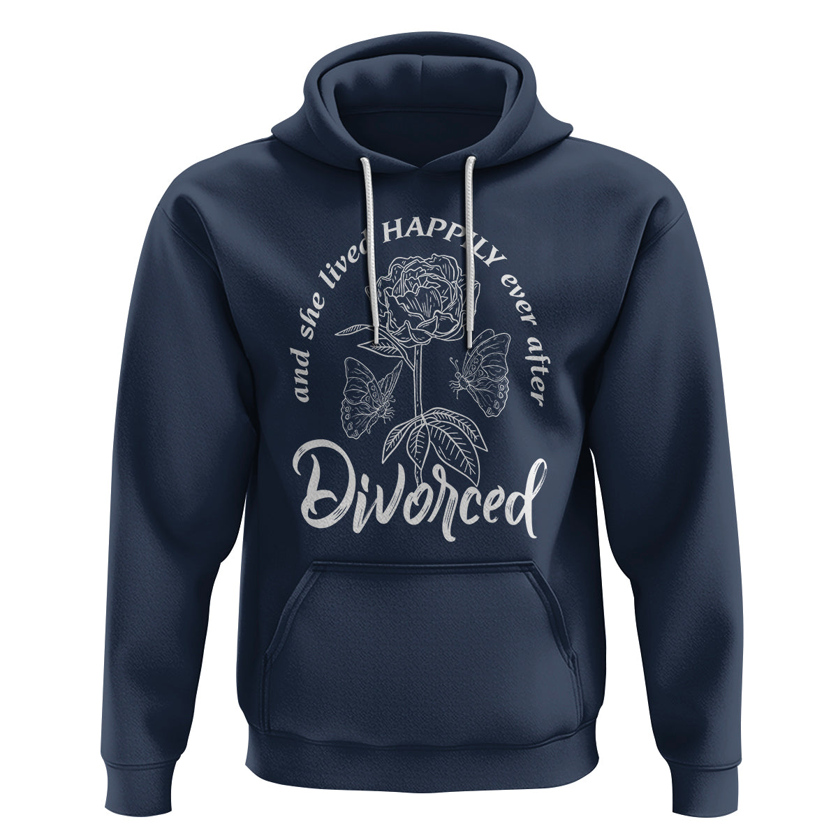 She Lived Happy Ever After Divorce Hoodie - Wonder Print Shop