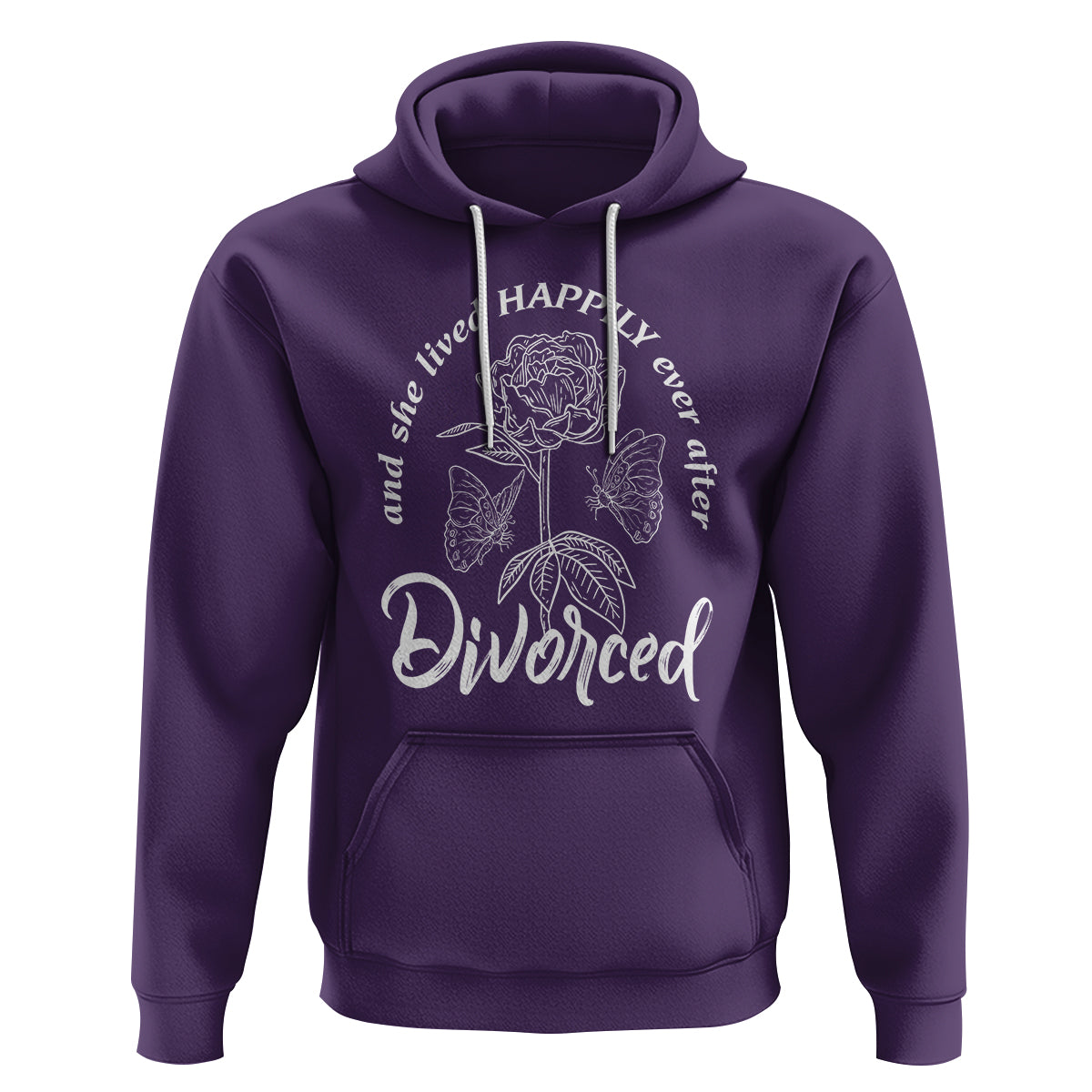 She Lived Happy Ever After Divorce Hoodie - Wonder Print Shop
