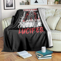 Halloween Satan Throw Blanket Live Love Lucifer Demon - Wonder Print Shop