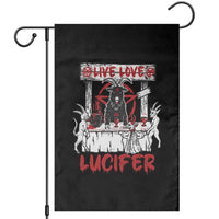 Halloween Satan Garden Flag Live Love Lucifer Demon - Wonder Print Shop