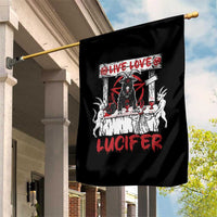 Halloween Satan Garden Flag Live Love Lucifer Demon - Wonder Print Shop