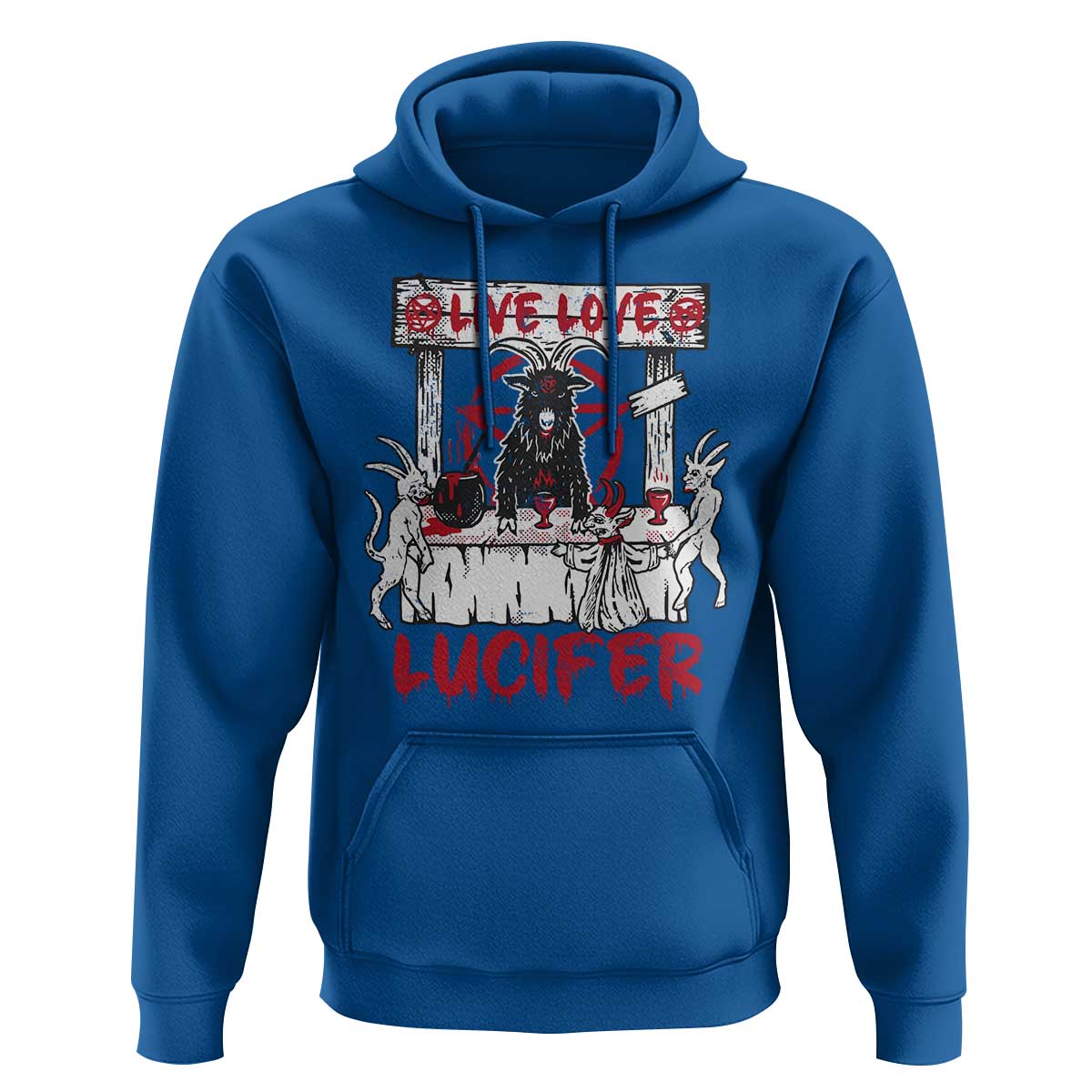 Halloween Satan Hoodie Live Love Lucifer Demon