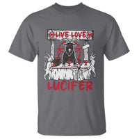 Halloween Satan T Shirt Live Love Lucifer Demon - Wonder Print Shop