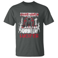 Halloween Satan T Shirt Live Love Lucifer Demon - Wonder Print Shop