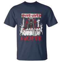 Halloween Satan T Shirt Live Love Lucifer Demon - Wonder Print Shop