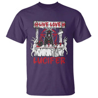 Halloween Satan T Shirt Live Love Lucifer Demon - Wonder Print Shop