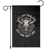 Halloween Satan Garden Flag I Got 666 Problems Pentagram - Wonder Print Shop