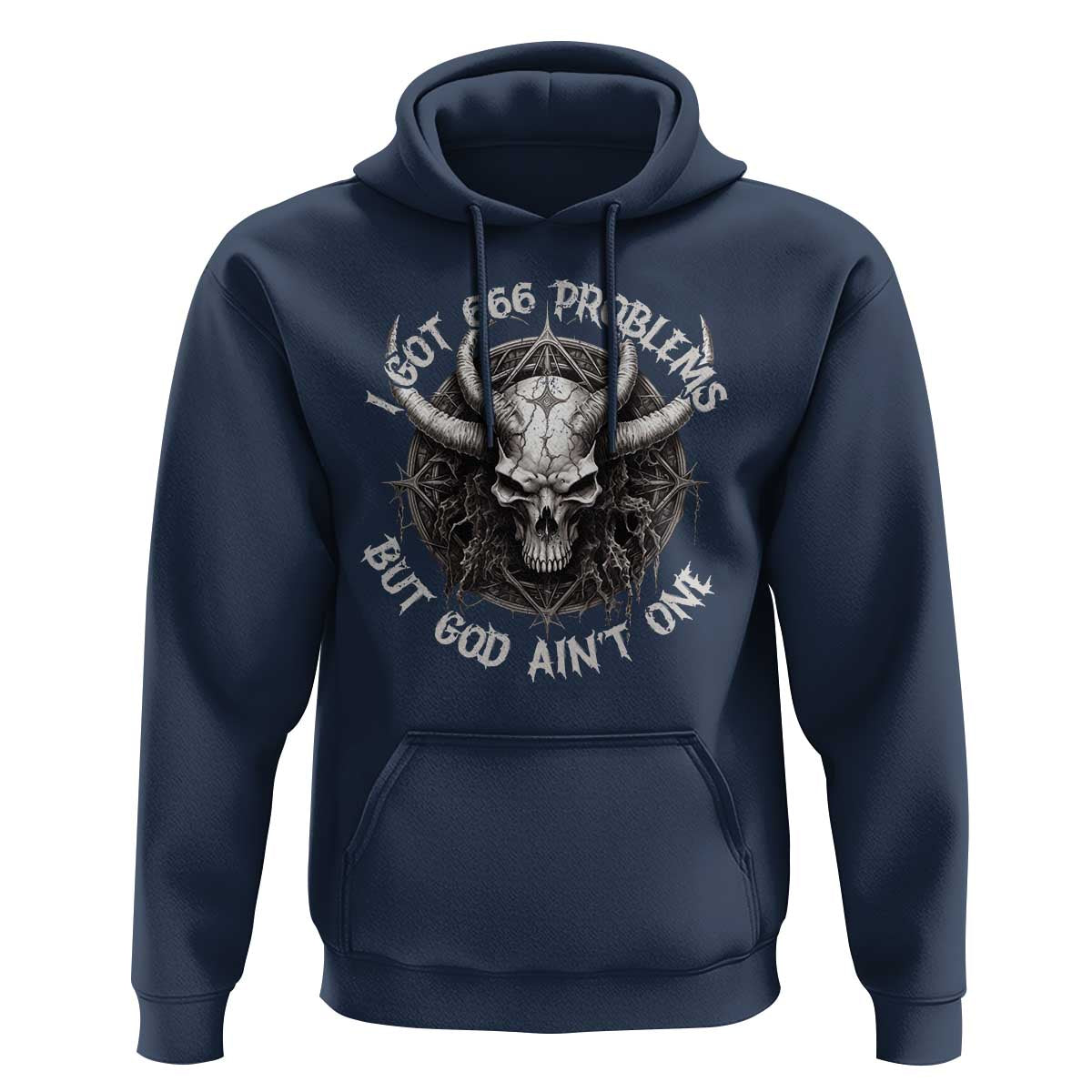 Halloween Satan Hoodie I Got 666 Problems Pentagram