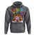 Funny Halloween Hoodie Satan Loves Me Rainbow Goat