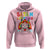 Funny Halloween Hoodie Satan Loves Me Rainbow Goat