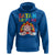 Funny Halloween Hoodie Satan Loves Me Rainbow Goat