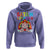 Funny Halloween Hoodie Satan Loves Me Rainbow Goat