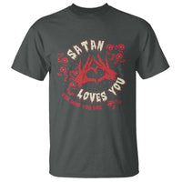 Funny Halloween T Shirt Satan Loves You For Who You Are - Wonder Print Shop