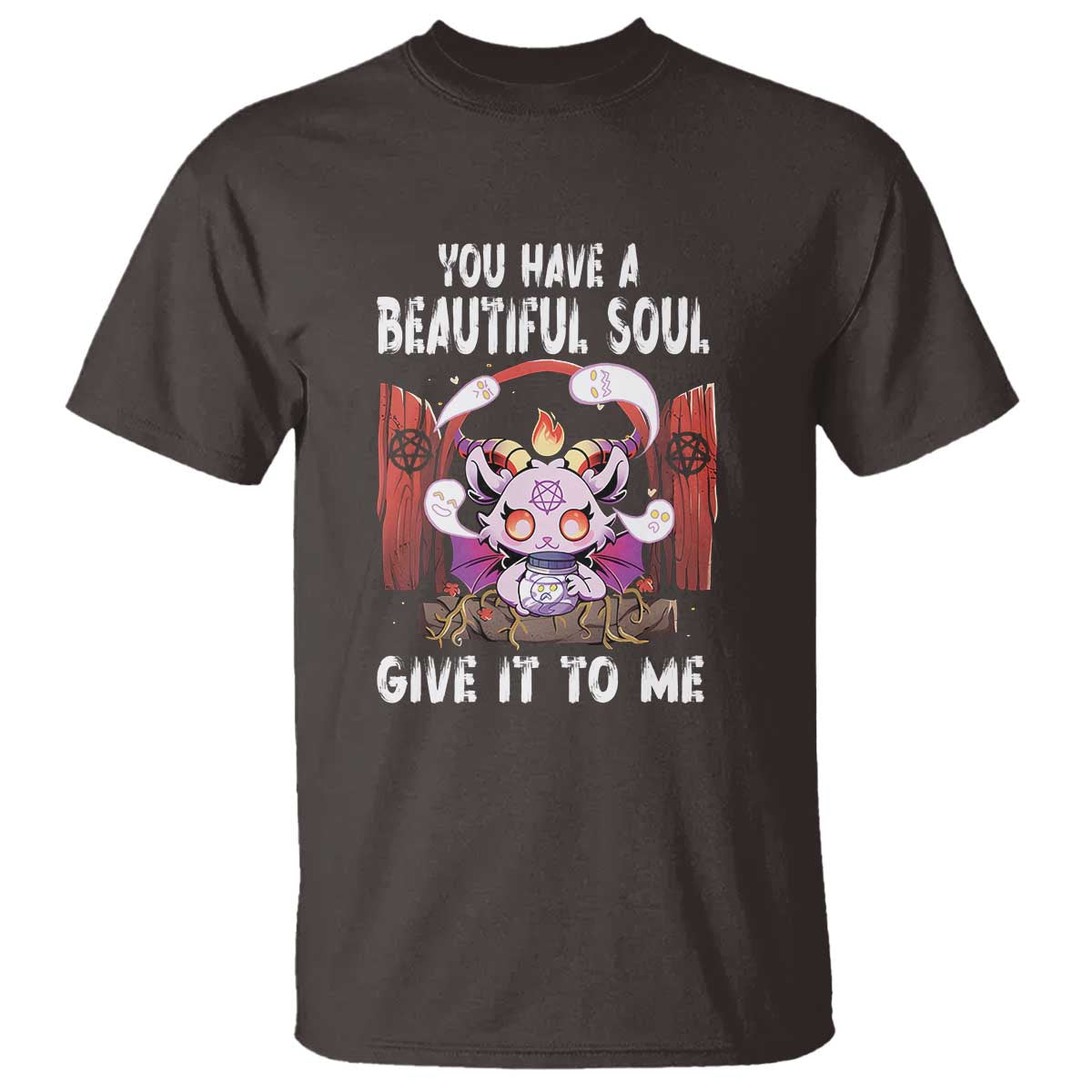 Kawaii Satan Halloween T Shirt You Have a Beautiful Soul - Wonder Print Shop