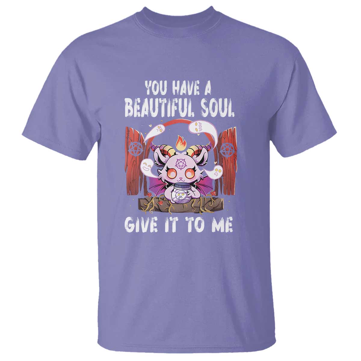 Kawaii Satan Halloween T Shirt You Have a Beautiful Soul - Wonder Print Shop