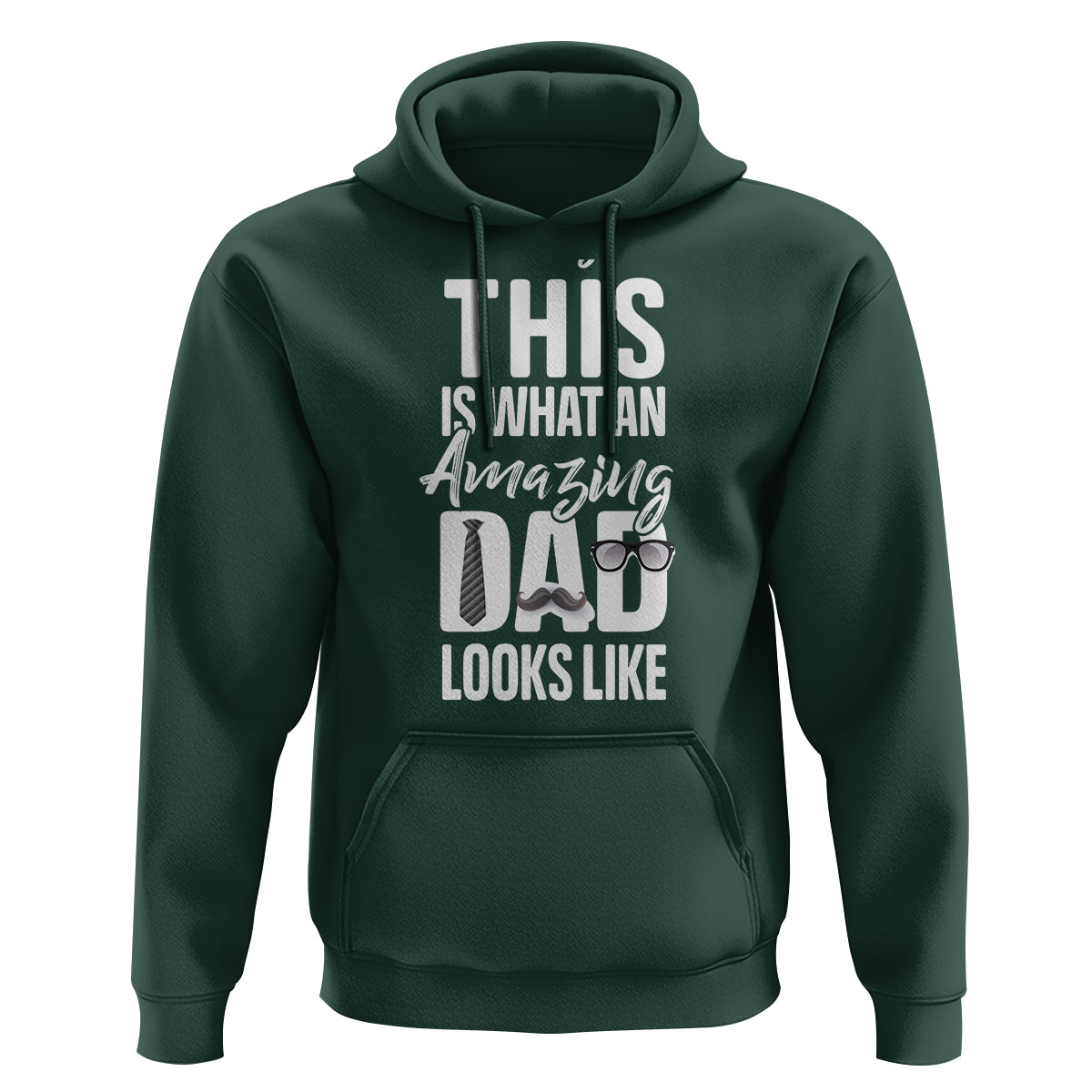 Father's Day Hoodie This is What an Amazing Dad Looks Like - Wonder Print Shop