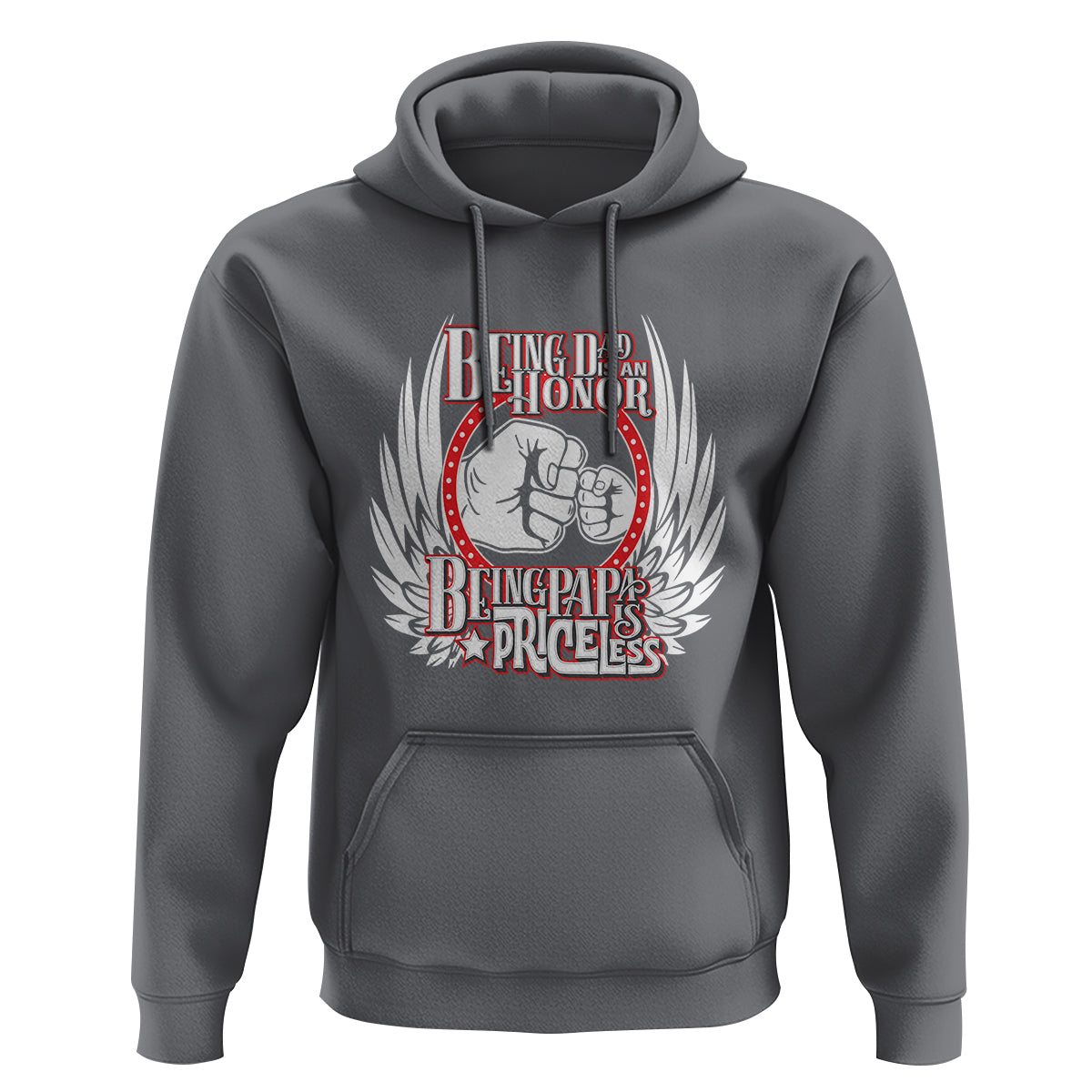 Father's Day Hoodie Being Dad Is An Honor Being Papa Is Priceless - Wonder Print Shop