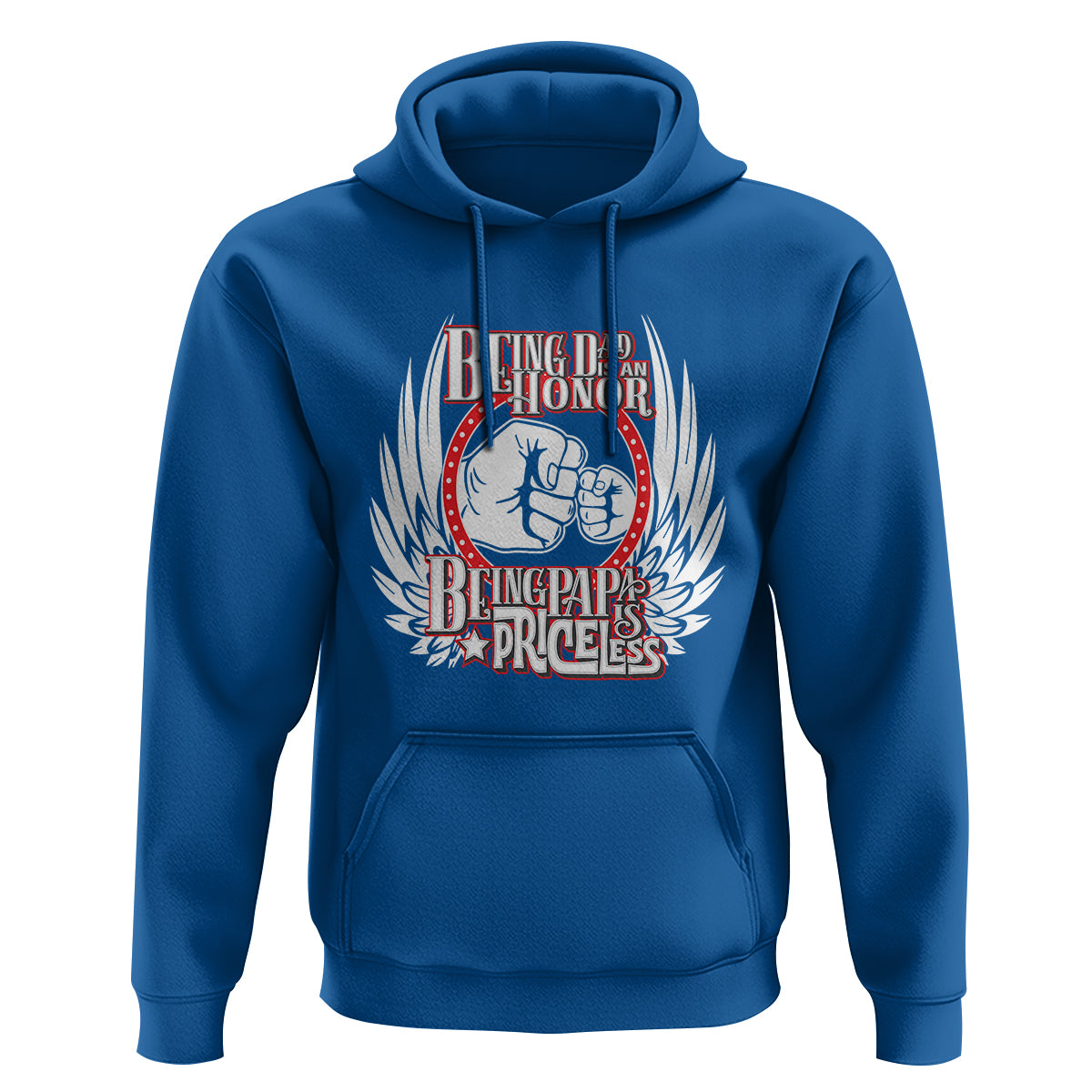 Father's Day Hoodie Being Dad Is An Honor Being Papa Is Priceless - Wonder Print Shop