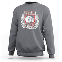 Father's Day Sweatshirt Being Dad Is An Honor Being Papa Is Priceless - Wonder Print Shop
