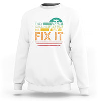 Father's Day Sweatshirt They Call Me Mr. Fix It - Wonder Print Shop