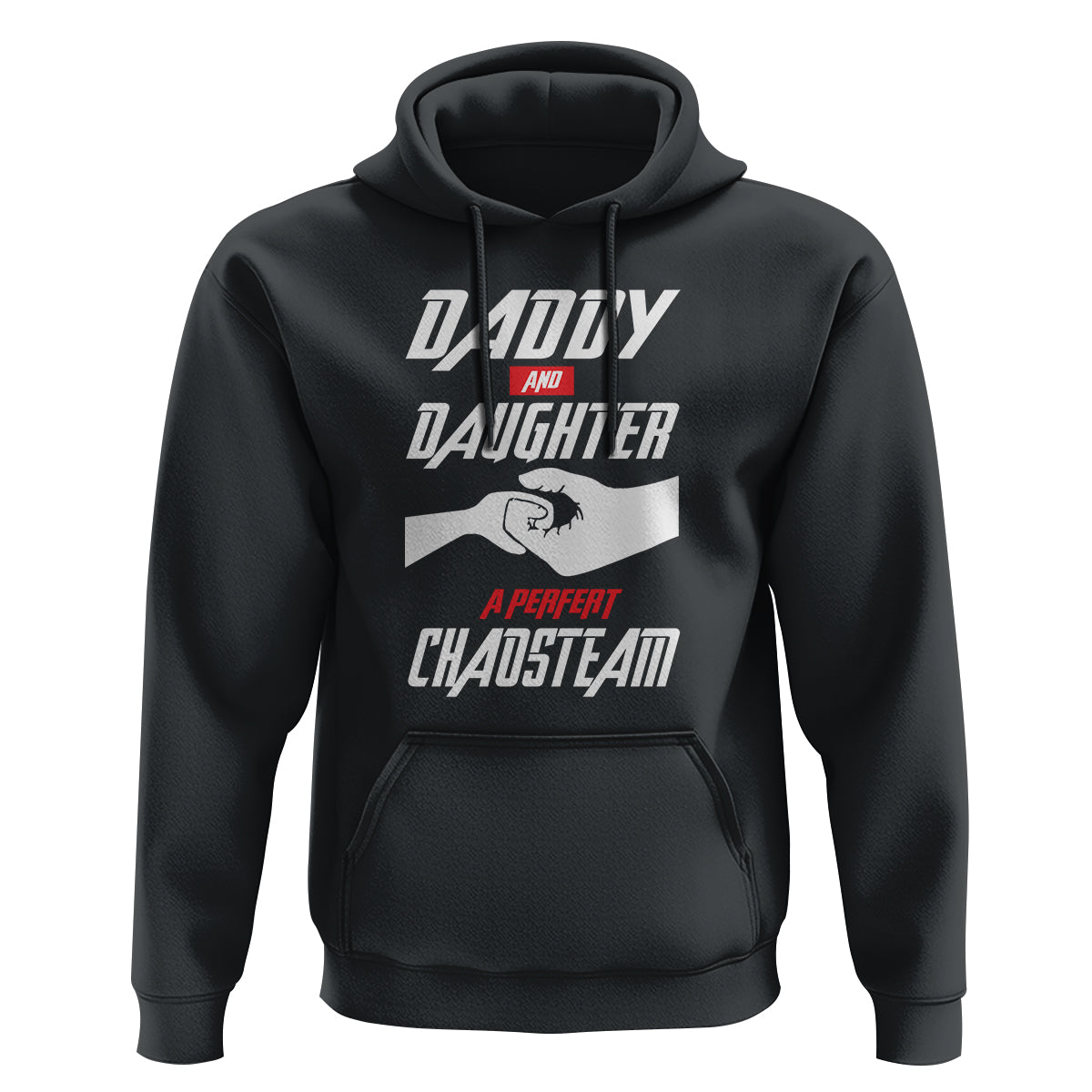 Father's Day Hoodie Dad Daughter A Perfect Chaos Team - Wonder Print Shop