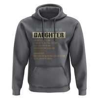 Dad Daughter Hoodie Funny Rules For Dating My Daughter - Wonder Print Shop