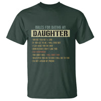 Dad Daughter T Shirt Funny Rules For Dating My Daughter - Wonder Print Shop