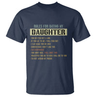 Dad Daughter T Shirt Funny Rules For Dating My Daughter - Wonder Print Shop