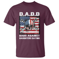 Girl Dad T Shirt DADD Dads Against Daughters Dating Skull America Flag - Wonder Print Shop