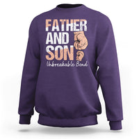 Father And Son Sweatshirt Unbreakable Bond Father's Day - Wonder Print Shop