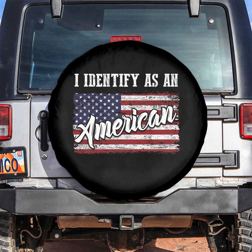 American Patriotic Spare Tire Cover I Identify As An American TS09