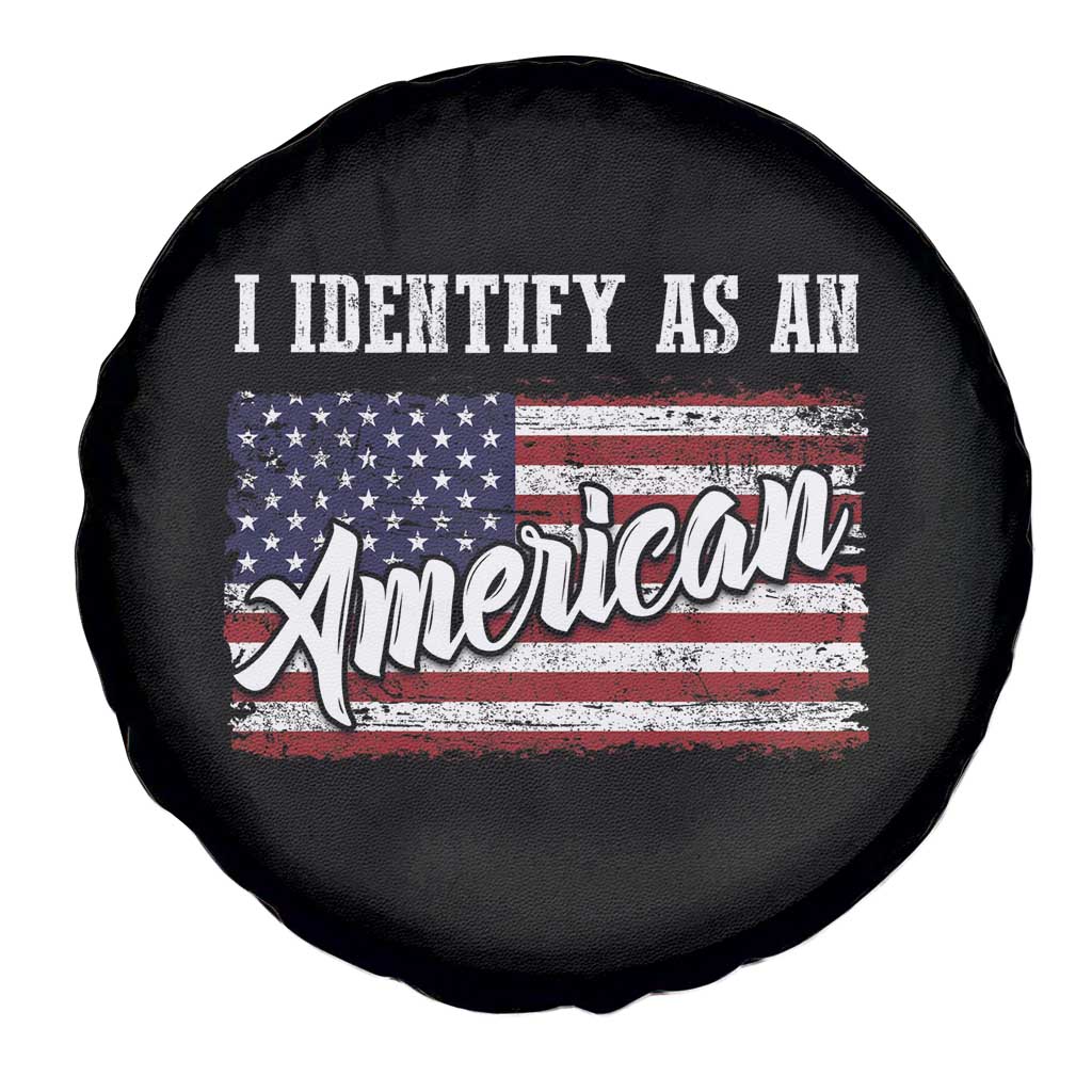American Patriotic Spare Tire Cover I Identify As An American TS09