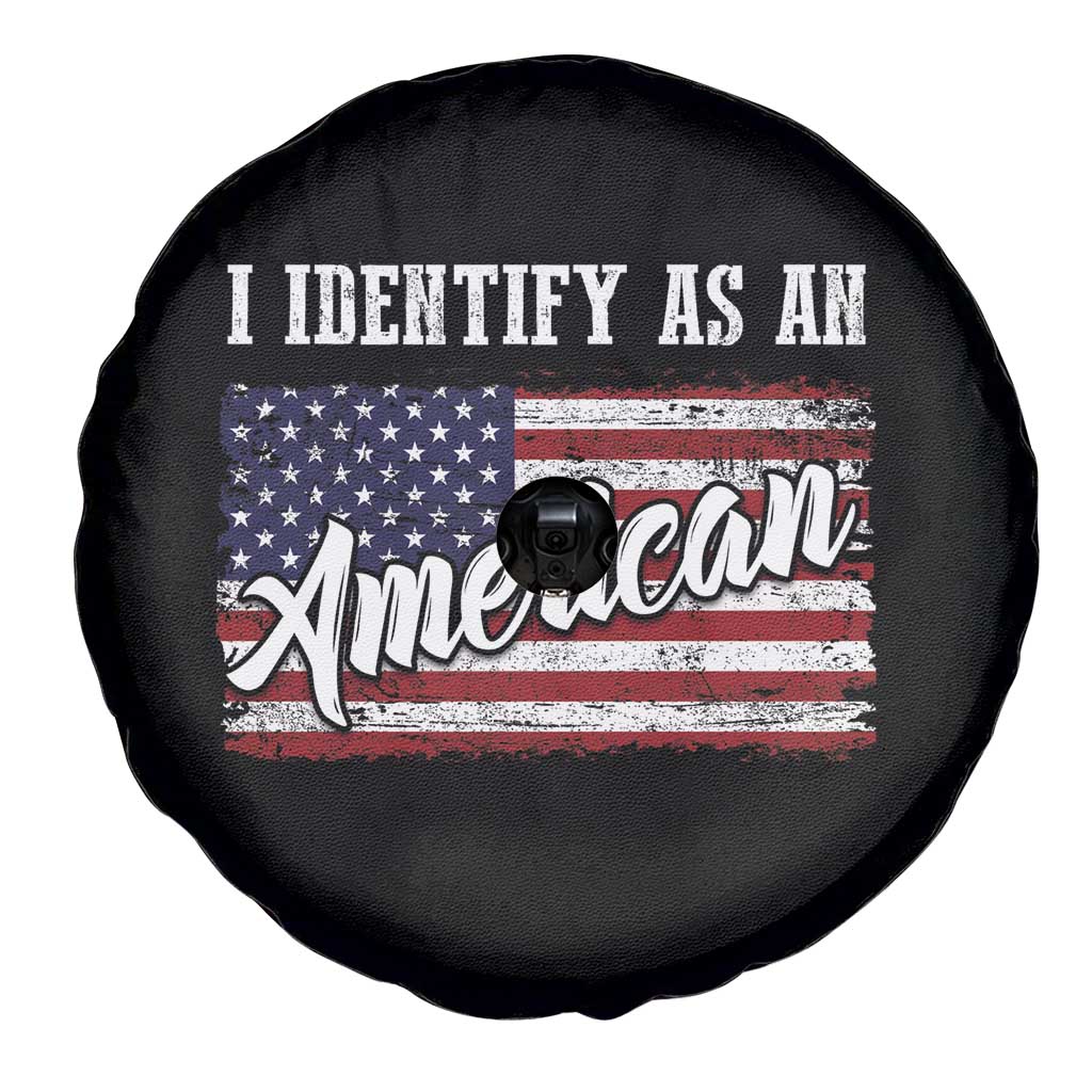 American Patriotic Spare Tire Cover I Identify As An American TS09