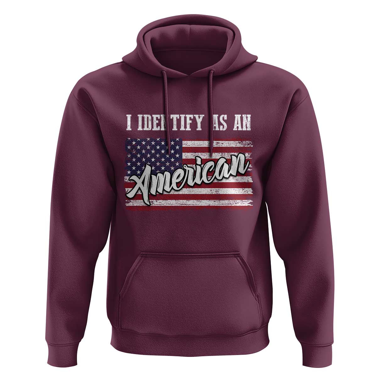 American Patriotic Hoodie I IDentify As An American TS09