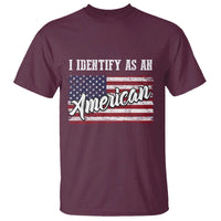 American Patriotic T Shirt I IDentify As An American TS09