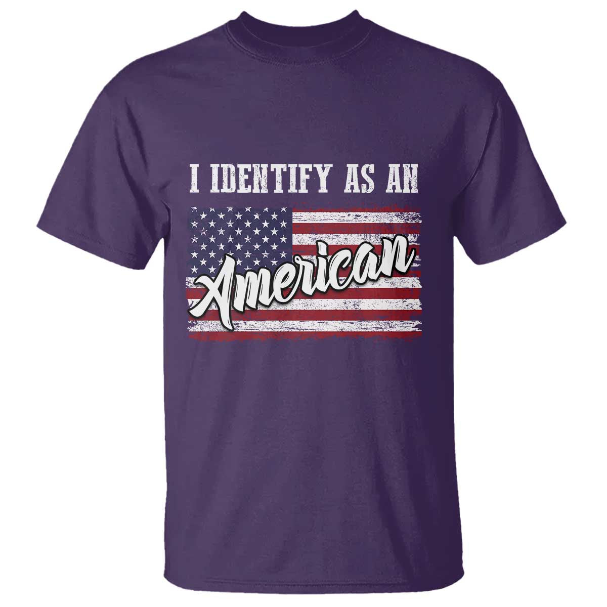 American Patriotic T Shirt I IDentify As An American TS09