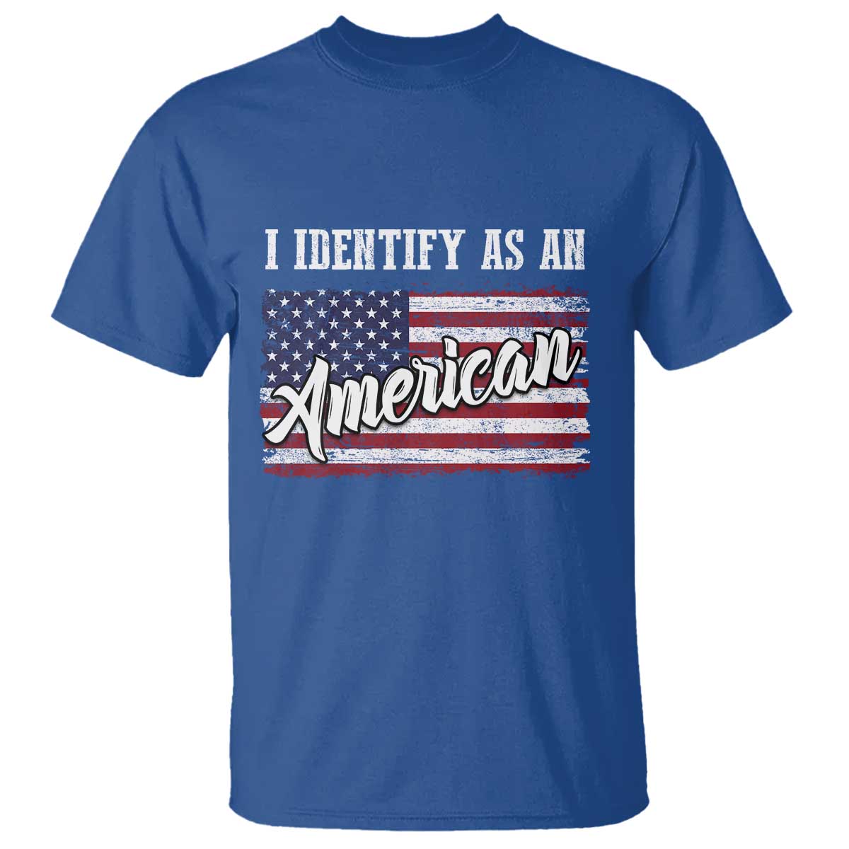 American Patriotic T Shirt I IDentify As An American TS09