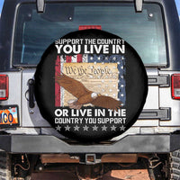American Patriotic Spare Tire Cover Support The Country You Live In The Country You Support