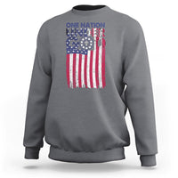 American Patriotic Sweatshirt One Nation Under God Christ Christian - Wonder Print Shop