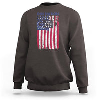 American Patriotic Sweatshirt One Nation Under God Christ Christian - Wonder Print Shop