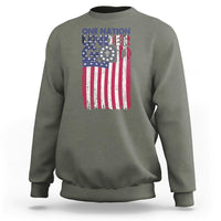 American Patriotic Sweatshirt One Nation Under God Christ Christian - Wonder Print Shop